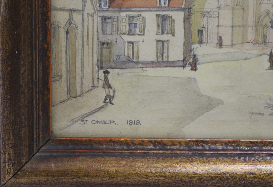 St Omer 1918 Watercolour by George Salway Nicol (1878-1930) - Image 4 of 14