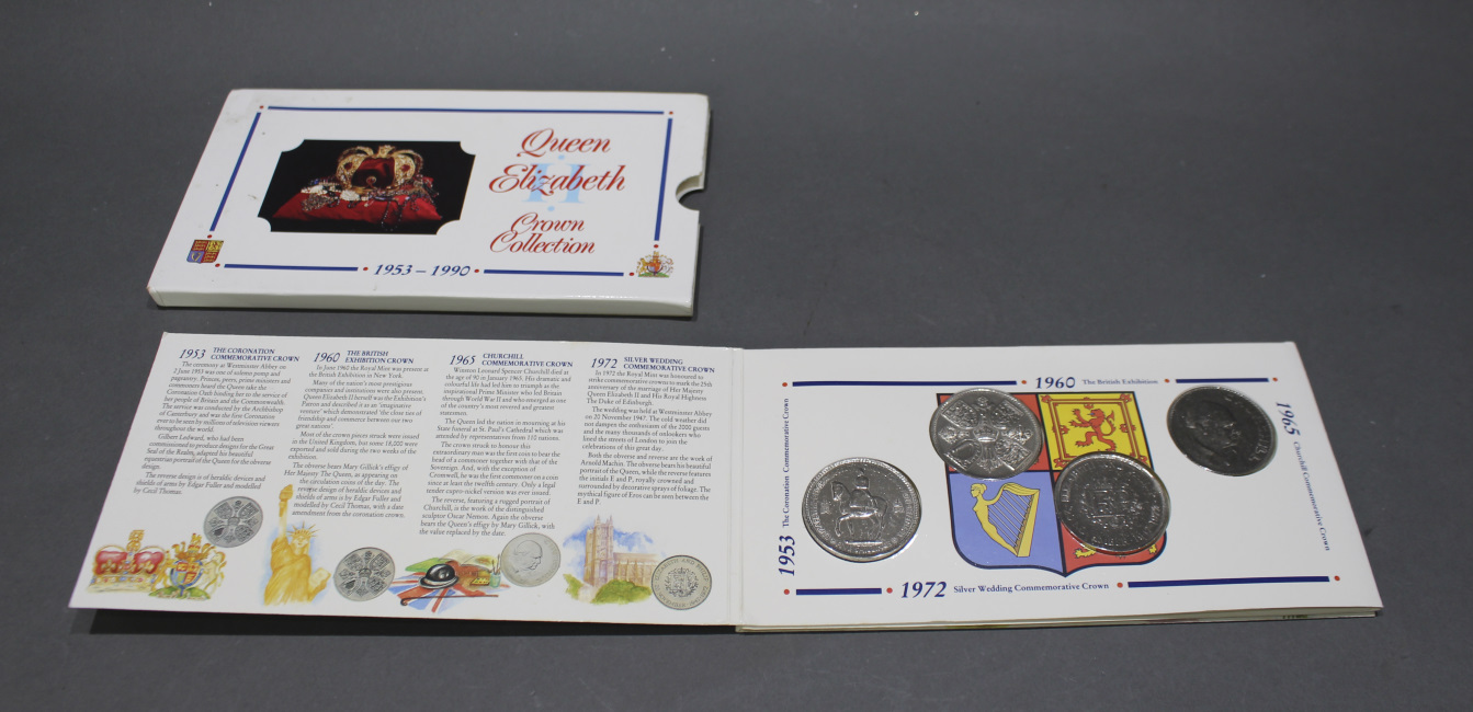 Queen Elizabeth 1953-1990 Crown Coin Collection - Image 2 of 8