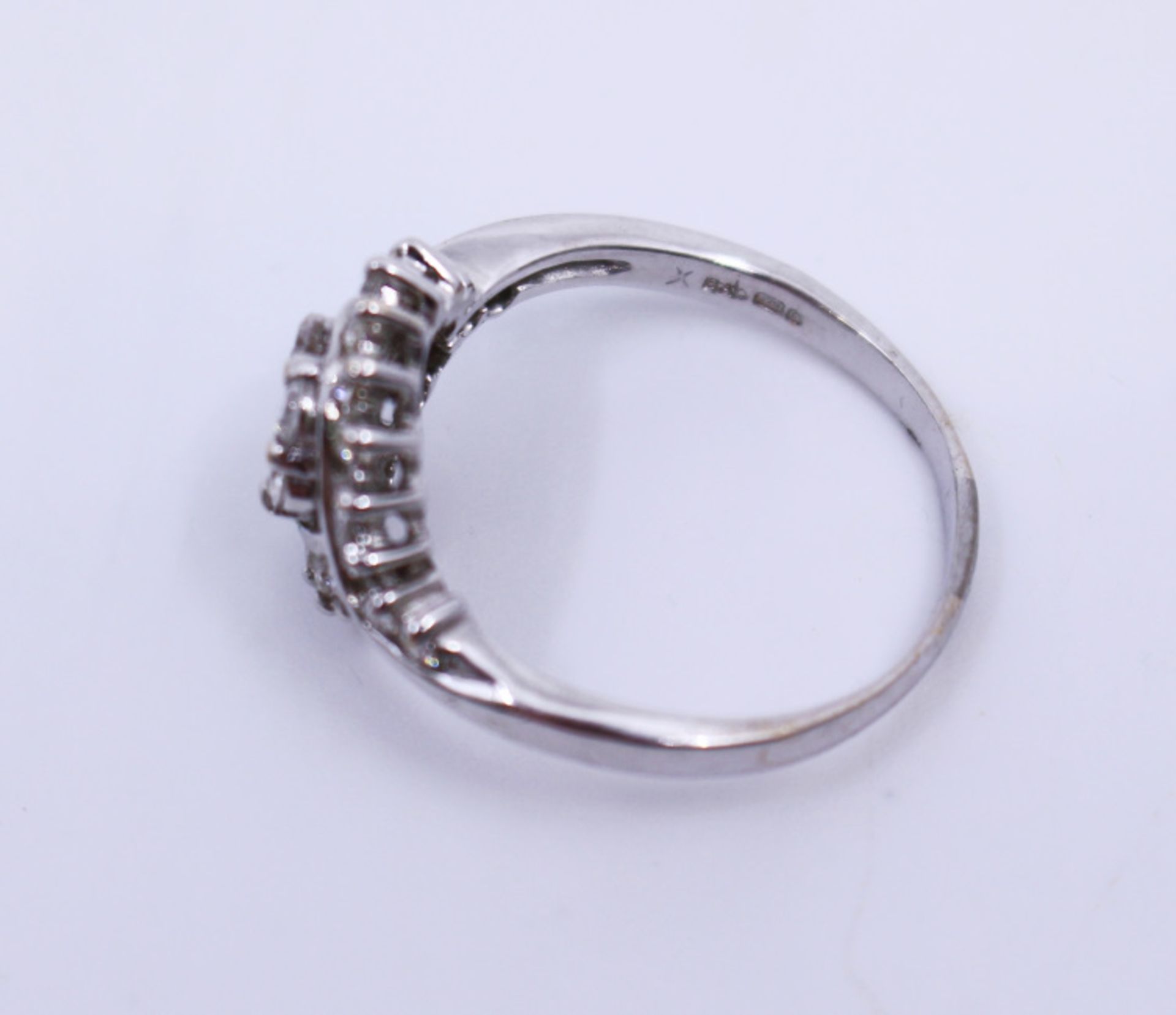 Diamond Fancy Cluster 18ct White Gold Ring - Image 3 of 4