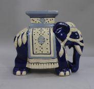 Chinese Glazed Elephant Seat Stand