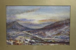 Victorian Highlands Watercolour Set in Gilt Frame