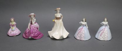 Set of 5 Coalport Figurines