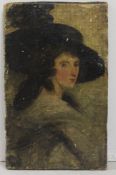 Small Lady Oil on Board English Early 18th c.