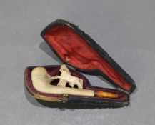 Small Antique Cased Meerschaum Pipe