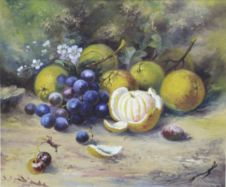 Worcester Fruit by John Freeman (b.1911) Oil on Board - Image 2 of 10