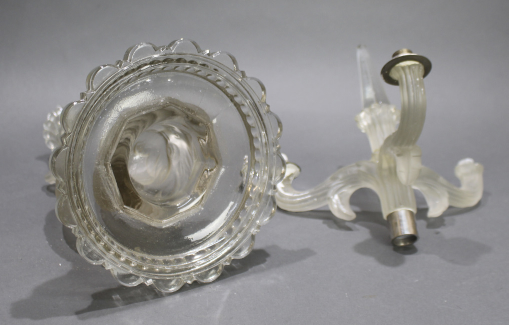 Baccarat Style Vintage Glass Candelabra - Image 6 of 6