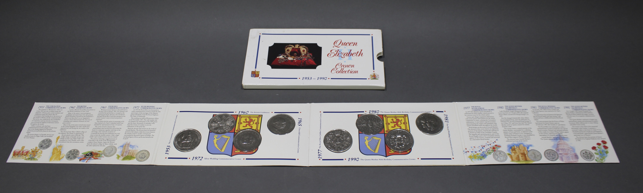 Queen Elizabeth 1953-1990 Crown Coin Collection - Image 3 of 8