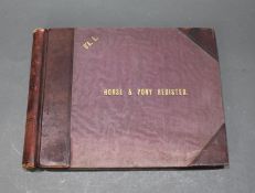 Horse & Pony Register Book Photographs D'Arcy Legard