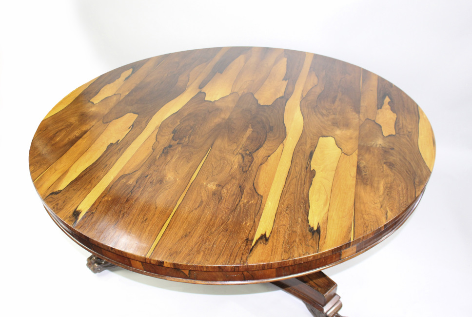 Fine William IV Sabina Wood Centre Table c.1830 - Image 5 of 10