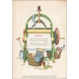 1956 Guinness "Mrs Beeton" Double-Sided Lithographed Colour Illustration Page No-8