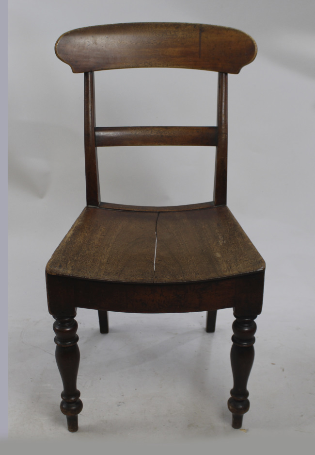 Antique Early 19th c. Mahogany Country Chair - Image 2 of 4