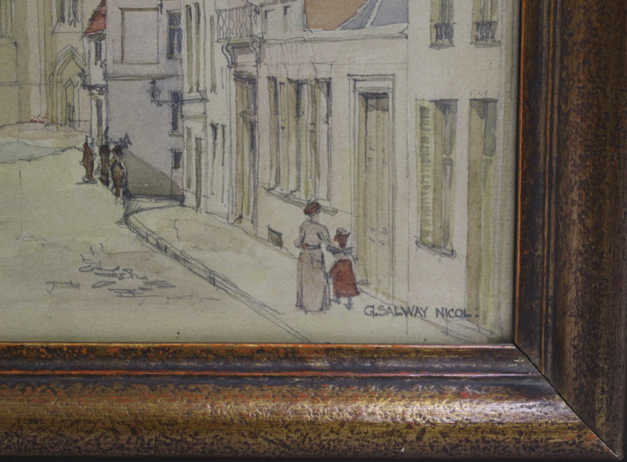 St Omer 1918 Watercolour by George Salway Nicol (1878-1930) - Image 5 of 14