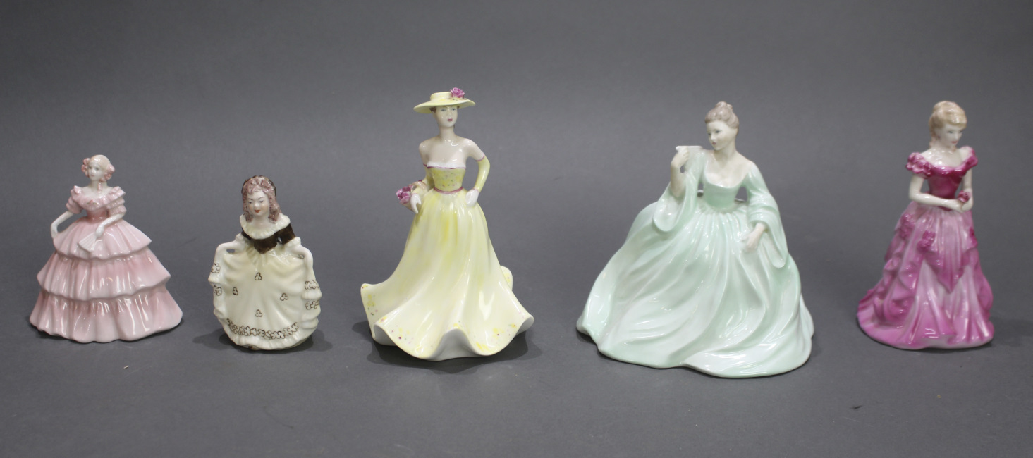 Set of 5 Coalport Figurines