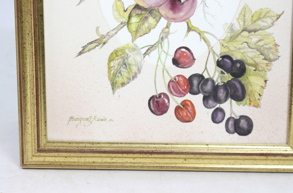 Floral Watercolour Mounted & Set in Gilt Frame - Image 5 of 8