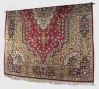 Vintage Persian Hand Knotted Wool Rug 123 x 78 in