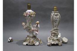 Pair of Italian Porcelain Table Lamps