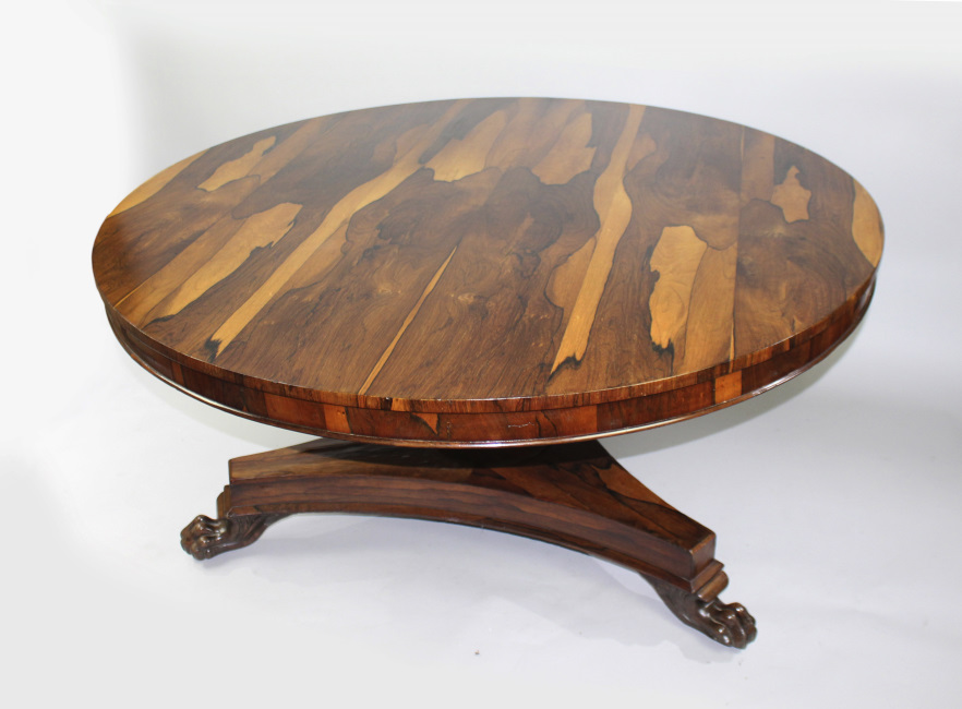 Fine William IV Sabina Wood Centre Table c.1830 - Image 2 of 10