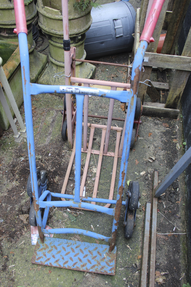 Pair of Old Metal Sack Trolleys - Image 2 of 2