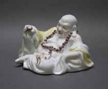 Porcelain Decorative 20th c. Buddha Sculpture