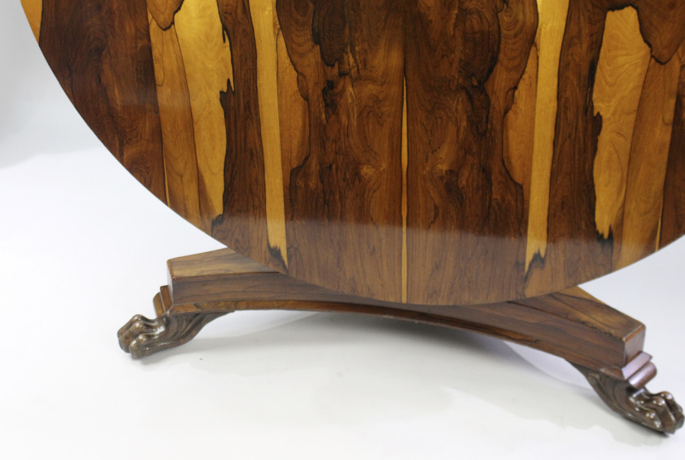 Fine William IV Sabina Wood Centre Table c.1830 - Image 7 of 10