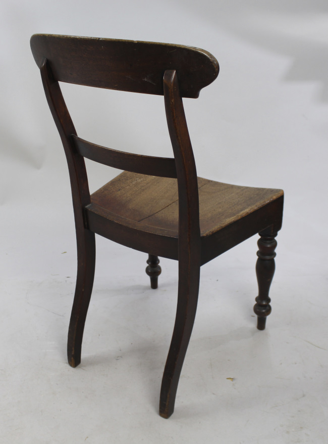 Antique Early 19th c. Mahogany Country Chair - Image 3 of 4