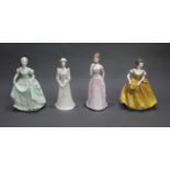 Set of 4 Coalport Figurines