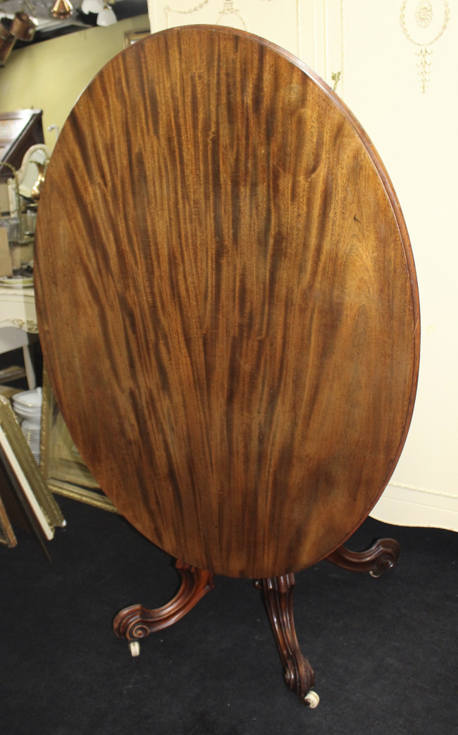 Mahogany Late 19th c. Oval Table - Image 9 of 10