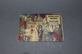 Carreras Virginia Kings and Queens of England Cigarette Card Book Complete