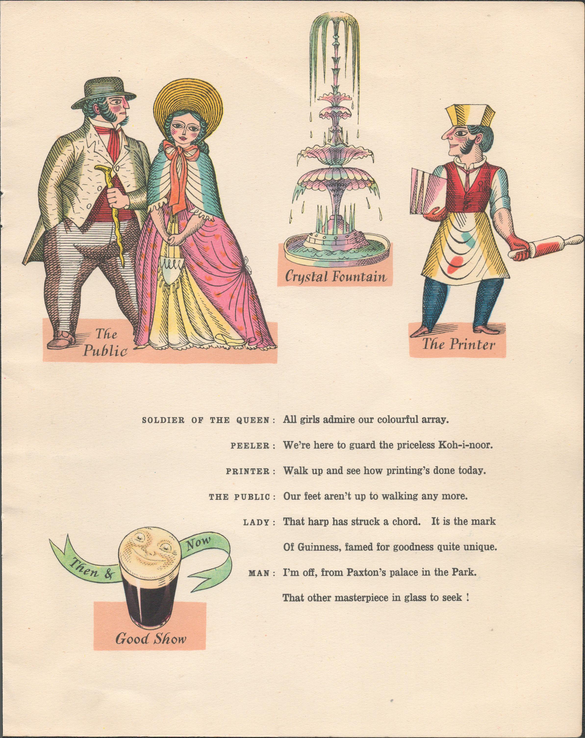 1951 Guinness Vintage Double Sided Lithographed Colour Illustration Page No-4 - Image 2 of 2