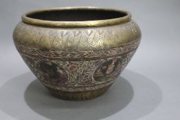 Large Antique Indian Brass Bowl