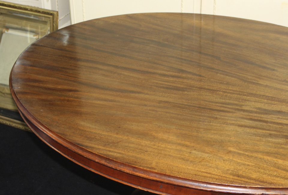Mahogany Late 19th c. Oval Table - Image 3 of 10