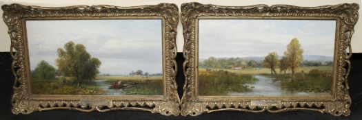 Pair of Victorian Isabel Bennett (Fl. 1873-1890) Landscapes