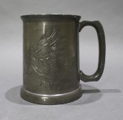 Vintage Swatow Chinese Pewter Tankard