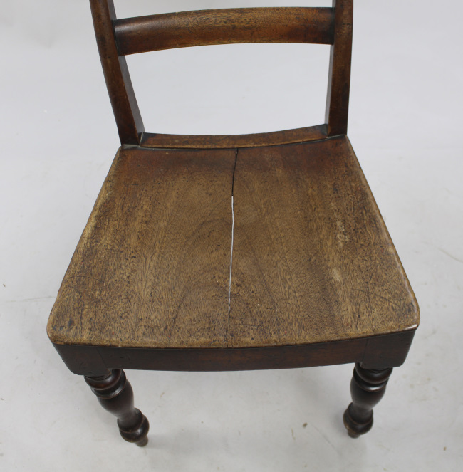 Antique Early 19th c. Mahogany Country Chair - Image 4 of 4