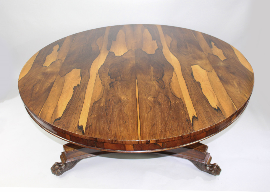 Fine William IV Sabina Wood Centre Table c.1830 - Image 3 of 10