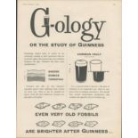 1958 Guinness Advertisement Print "G-ology" G.E. 2963.L
