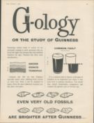 1958 Guinness Advertisement Print "G-ology" G.E. 2963.L