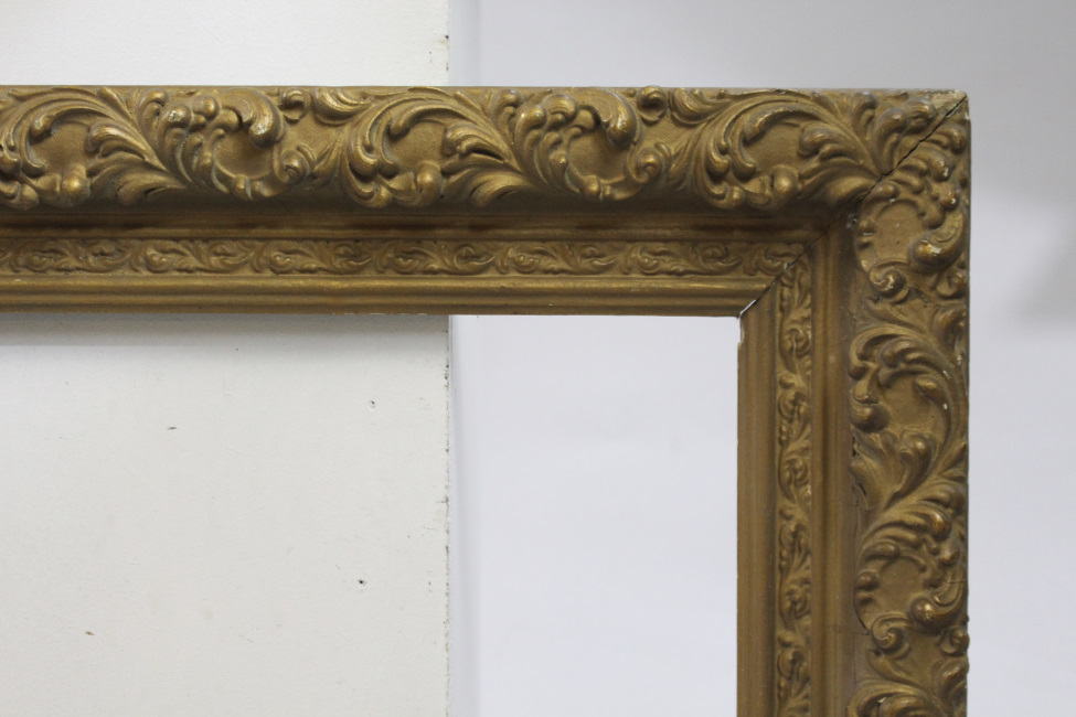 Antique Gesso & Wood Picture Frame - Image 2 of 4