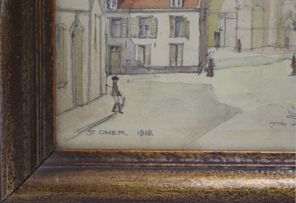 St Omer 1918 Watercolour by George Salway Nicol (1878-1930) - Image 11 of 14