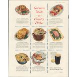 1953 Guinness Advertisement Print "Guide to Country Dishes" G.E. 2064.C