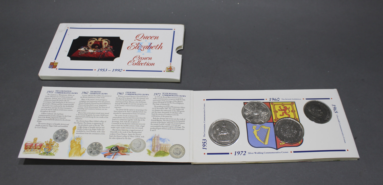 Queen Elizabeth 1953-1990 Crown Coin Collection - Image 6 of 8