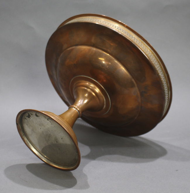 English 19th c. Copper Footed Comport - Image 3 of 6