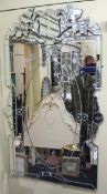 Ornate Venetian Full Length Etched Glass Mirror