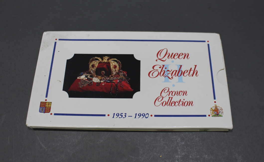 Queen Elizabeth 1953-1990 Crown Coin Collection - Image 5 of 8