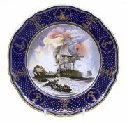 Spode The Maritime England No.2 Battle of The Nile Cabinet Plate