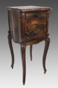 19th c. French Marble Topped Pot Cupboard