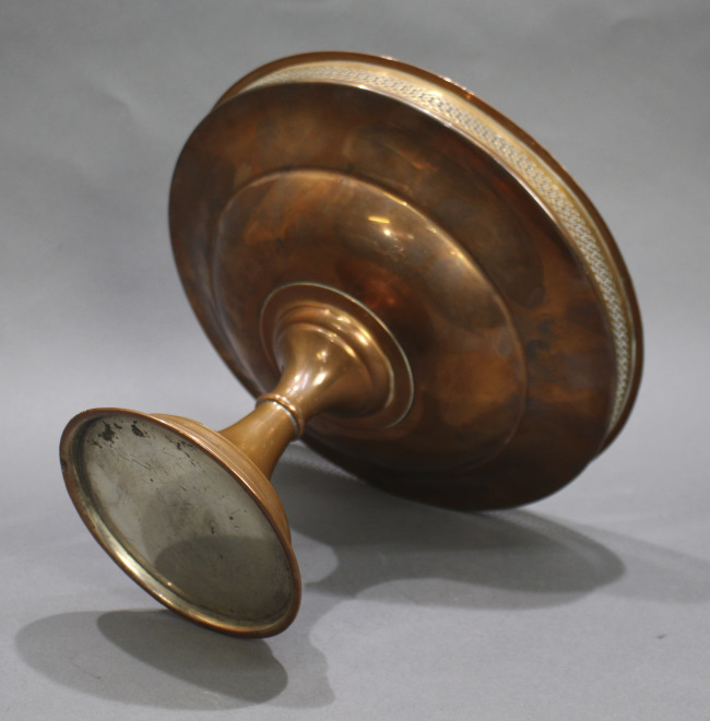 English 19th c. Copper Footed Comport - Image 6 of 6