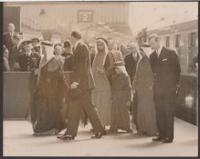 Royalty PRINCE FAHD leads SAUDI ARABIAN party for HM Queen Elizabeth's Coronation meeting HRH