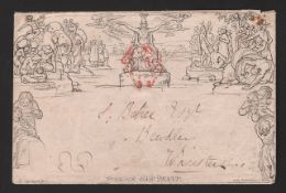 G.B. - MULREADY 1d ENVELOPE A HITHERTO UNRECORDED MAJOR VARIETY 1840. 1d envelope, stereo A134, var