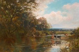 George Wright 1851-1916 (Scottish) signed oil painting